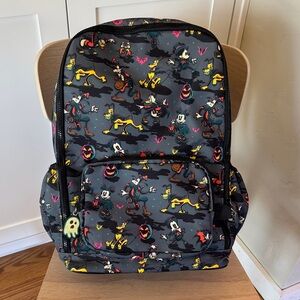 Disney Gray Backpack with Colorful Characters